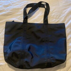 DKNY Black Vinyl Tote Bag